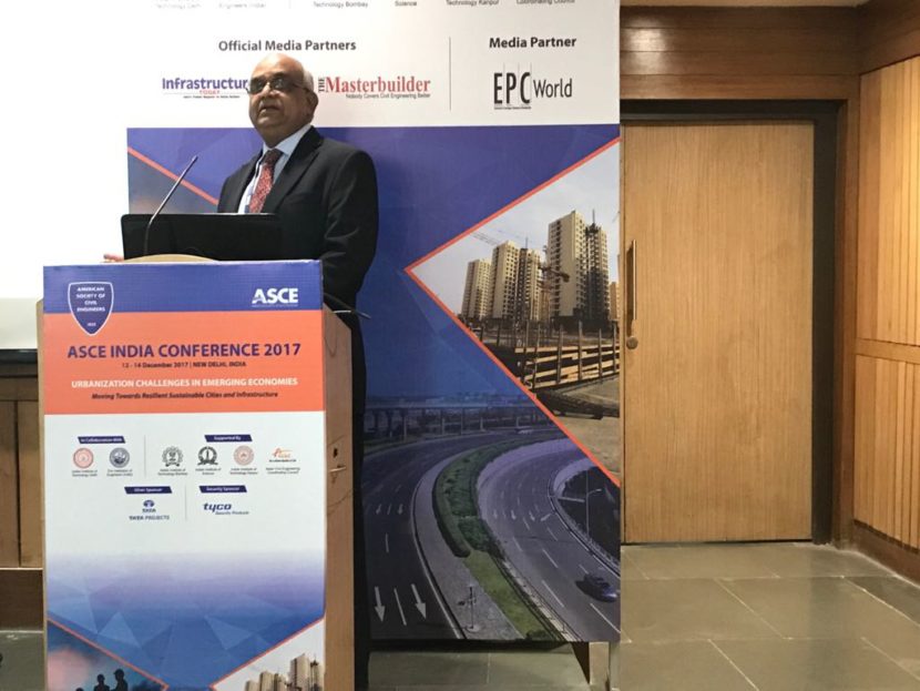 ASCE India Conference delivering a keynote address - 2017 - New Delhi, India